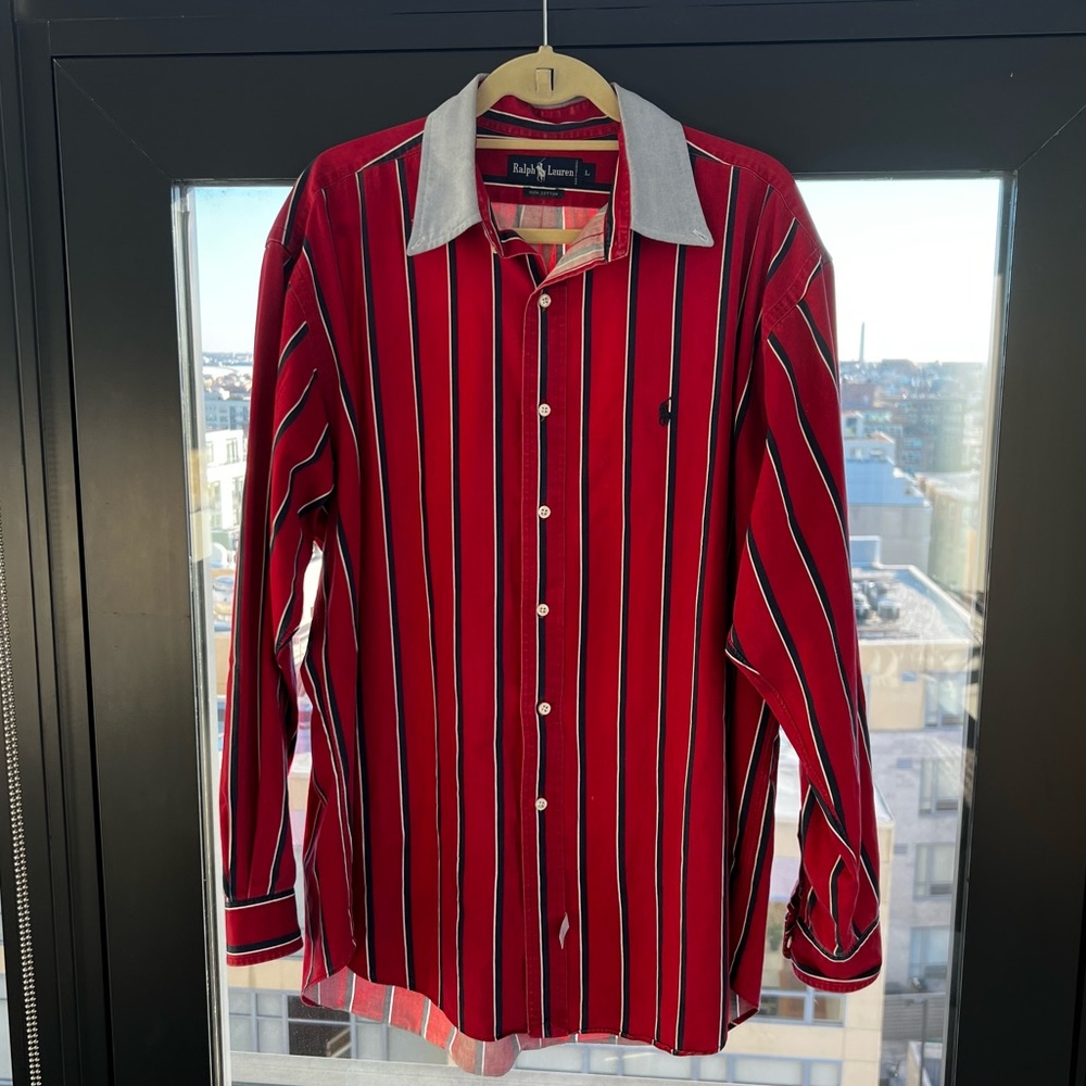 Vintage Ralph Lauren Stripe Button Down